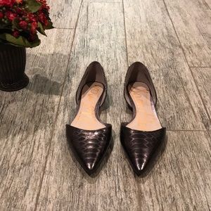 Sam Edelman alligator skin flats.